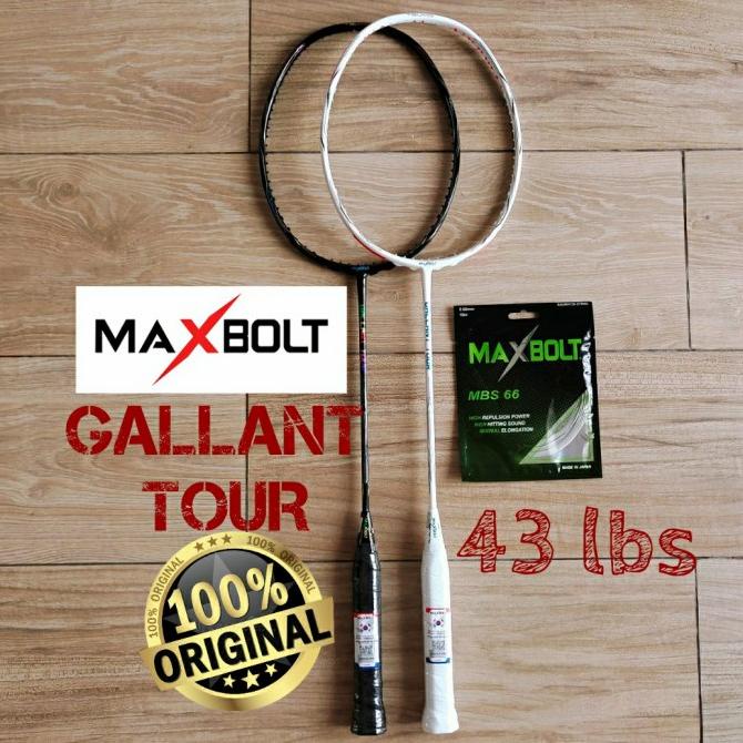 RAKET BADMINTON MAXBOLT GALLANT TOUR 43 LBS ORIGINAL