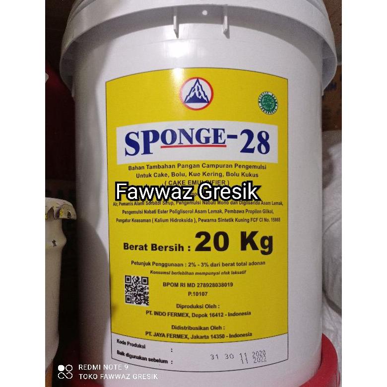 

SP SPONGE 28 Cake Emulsifier - 1Kg / Pelembut / Pengembang Kue Best Seller