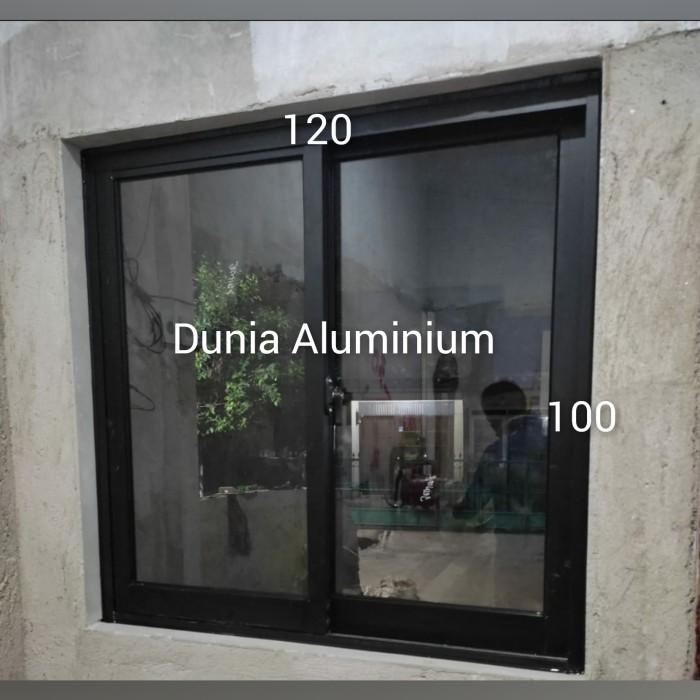 Terlaris Jendela Sliding Aluminium 100 X 120