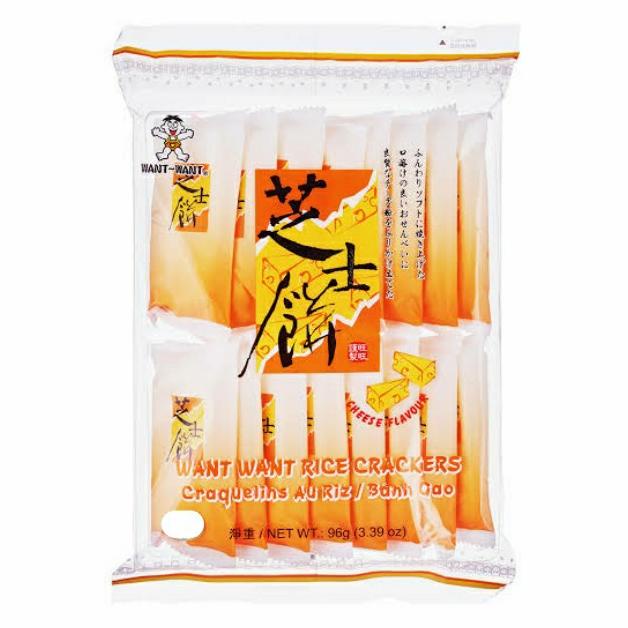 

[isi 16 Pcs] Want Want Cheese Rice Crackers - Rasa Keju Krekers Beras