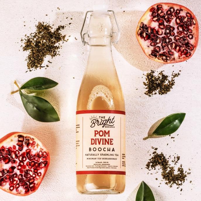 

Kombucha Delima 500 ML - Teh Fermentasi - Pomegranate Sparkling Tea