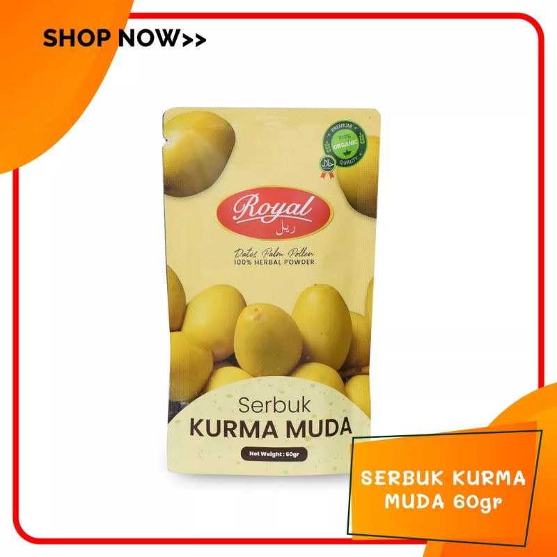 

Serbuk Kurma Muda 60 gram ( Promil )