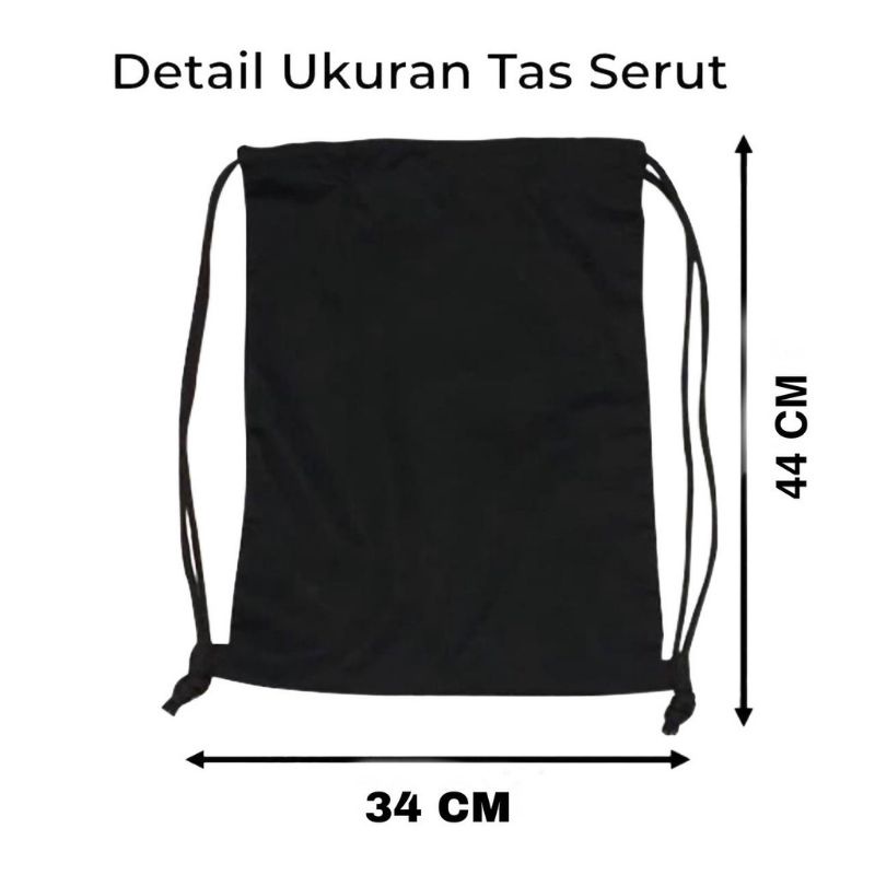 JOID Apparel | Tas Ransel Serut Anti Air 15L Taslan Coated Foldable Waterproof String Bag Multifungsi