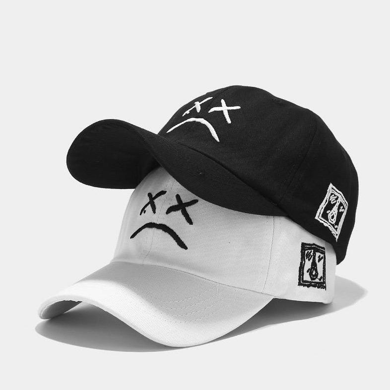 New Topi Distro Basebal Bordir Smile Topi Pria Topi Murah Topi Original Import