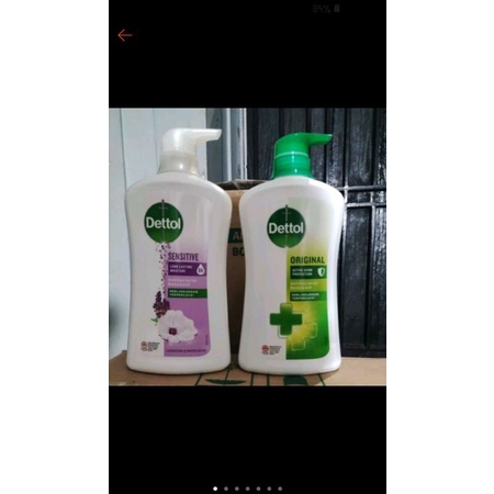 Dettol Bodywash botol Sensitif dan original 625g