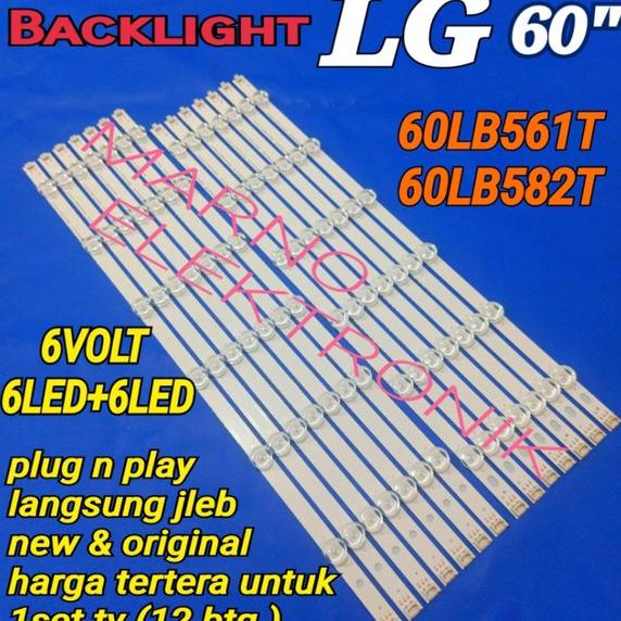 LAMPU BL BACKLIGHT LED TV LG 60IN 60LB561 60LB561T 60LB582 60LB582T 60LB