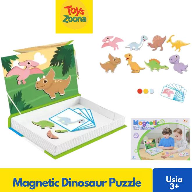 Must Have Toyszoona Magnetic Dinosaur Magnetic Puzzles Mainan Edukasi Anak Terbaru