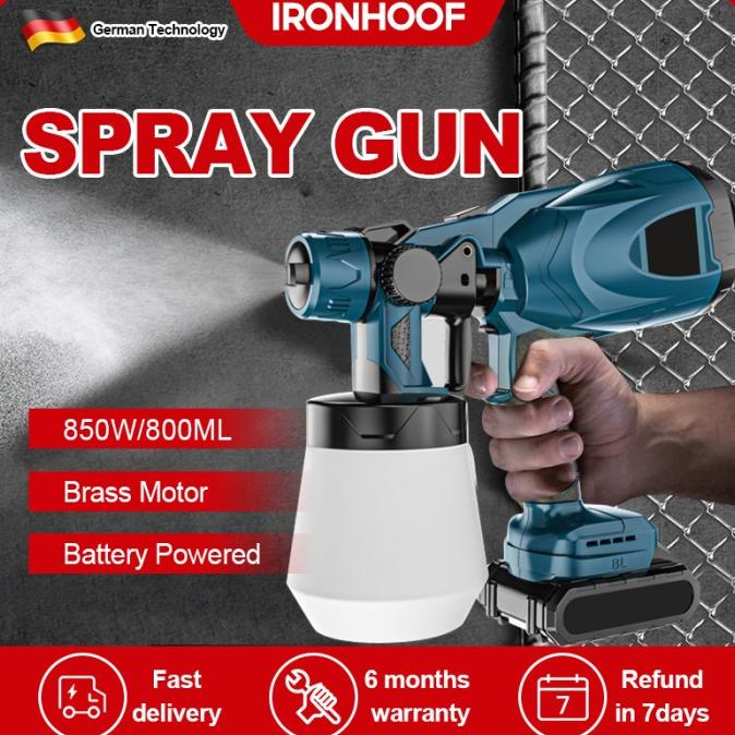 IRONHOOF Spray Gun Paint Mesin Cat Semprot Elektrik Semprot Cat