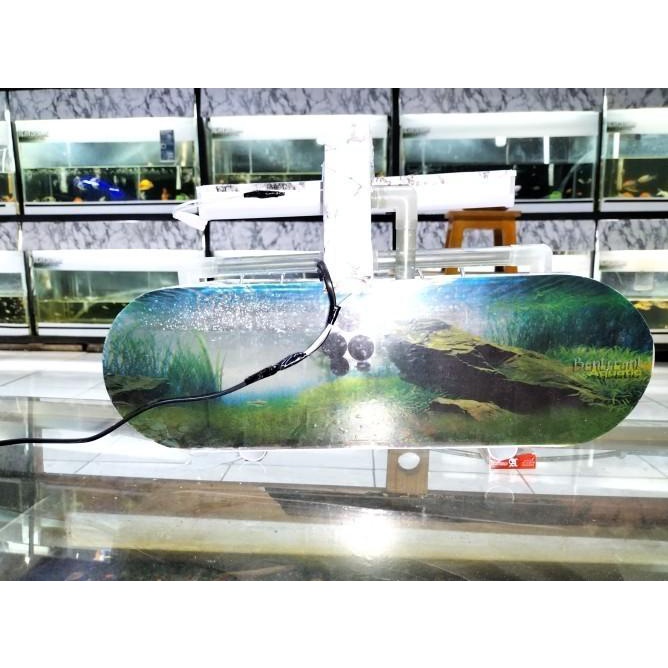 Aquarium Akrilik Besar P: 50Cm L: 15Cm Tinggal Colokc Tk-Tn-