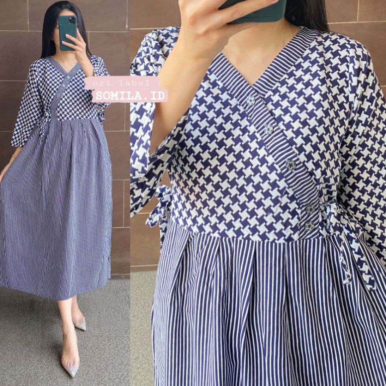 MURAH MERIAH TERSEDIA JUMBO GROSIR DASTER SOMILA.ID BUSUI KIMONO CHIBI PANJANG LENGAN 7/8 PINGGANG S