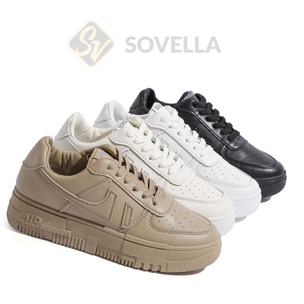 READY SOVELLA Cyra Sneakers Casual Putih Hitam