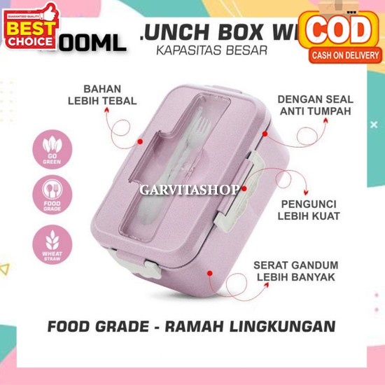 Lunch Box Jerami Kotak Makan 3 Susun Kotak Makan Tempat Makan Kotak Bekal Tepak Makan Lunch Box Set 
