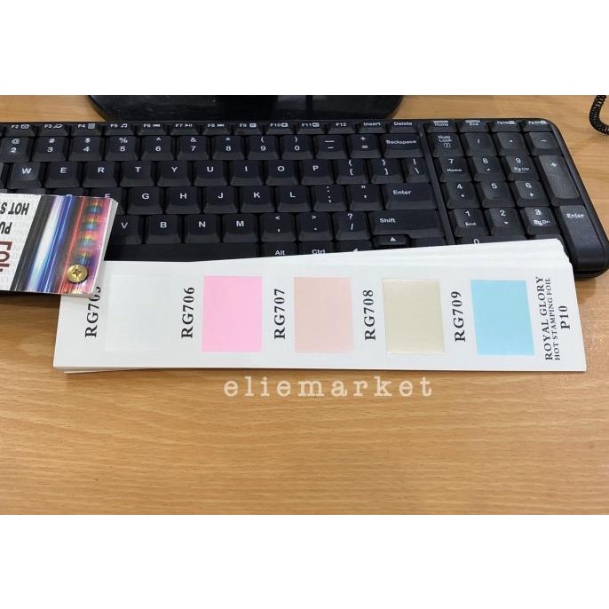 

KERTAS FOIL / HOT STAMPING FOIL Kode 7 1/2 ROLL / Hotprint Poly Emboss