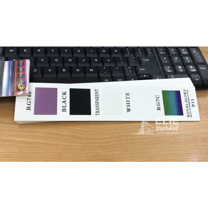 

KERTAS FOIL / HOT STAMPING FOIL / Hotprint / Poly Emboss Warna PUTIH