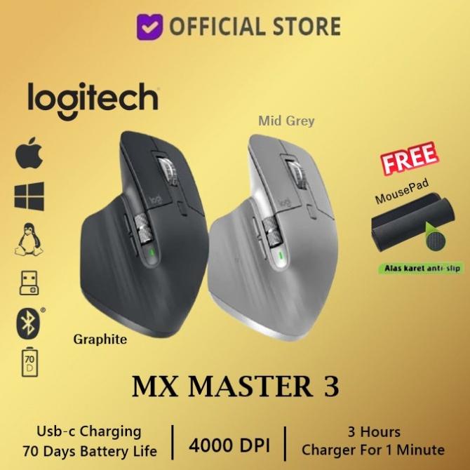 Logitech MX Master 3 Wireless Bluetooth Mouse MX Master3