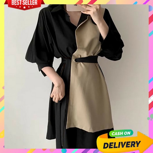 Dress Wanita Terbaru 2023 Korean Style Dewasa Dres Pendek Cewek Korea Import Baju Pesta Modern Dres 
