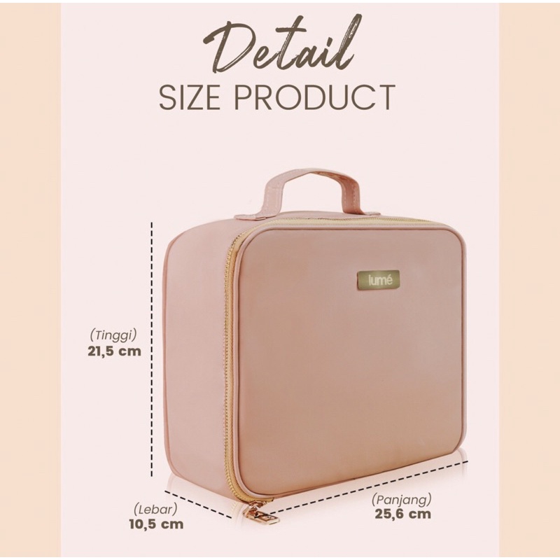 Lume Colors Beauty Case Tas Kosmetik Make Up Agen Distributor Bandung Cimahi Subang Sukabumi Sumedan