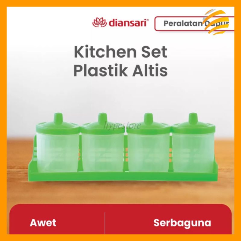 KITCHEN SET PLASTIK ALTIS/WADAH BUMBU