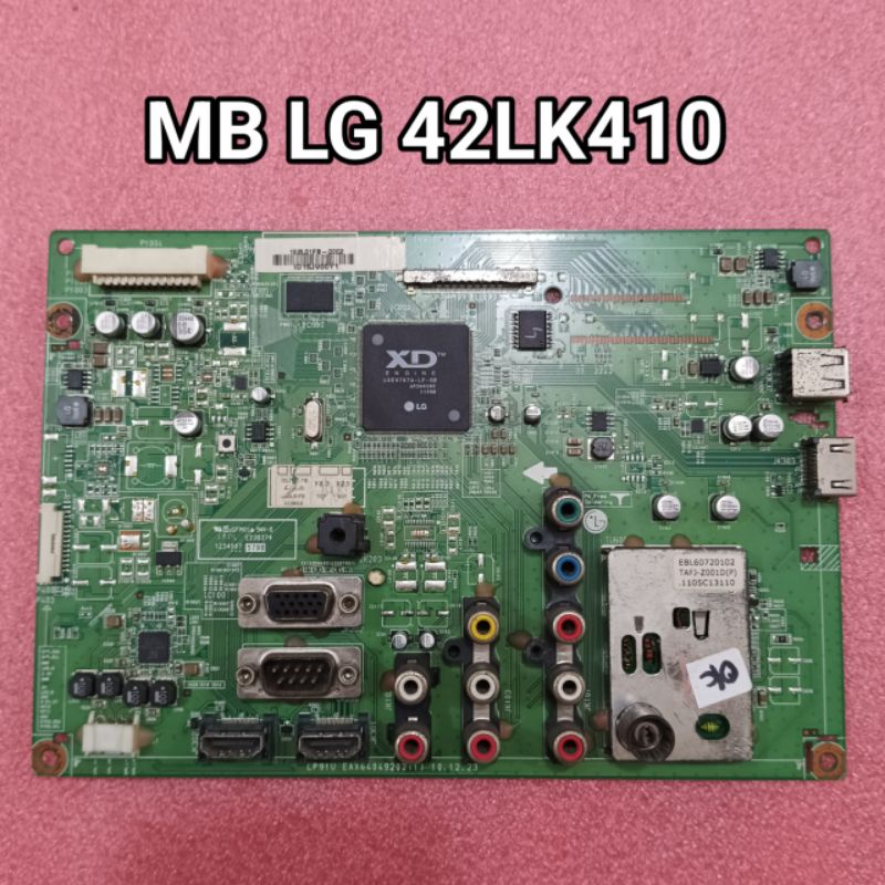 LG 42LK410 MAINBOARD - MOTHERBOARD - MOBO - MB - MESIN TV LG