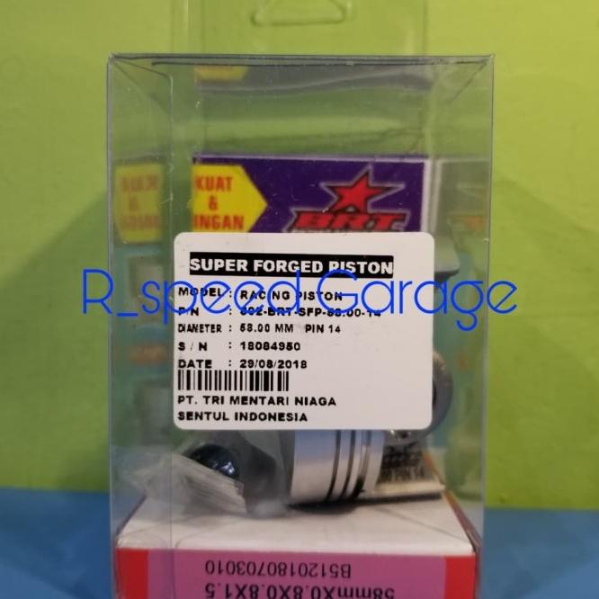 Super Forged Piston Brt 58.00 Pin 14 Nmax, Aerox, R15 Vva & Vixion Vva