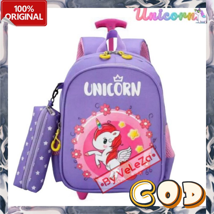 Tas Trolley Anak Perempuan Tad Ransel Murah Tss Rensel Troley Ransel Koper Sekolah Paud Sklh Anak La