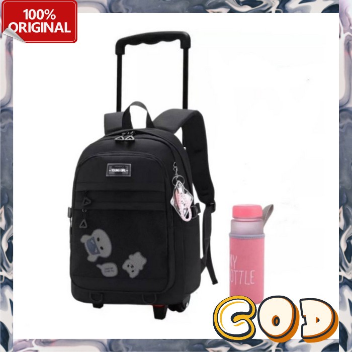 Tas Troli Tad Ransel Murah Tss Rensel Troli Beckpack Trolly Dorong Koper Sekolah Paud Sklh Karakter 