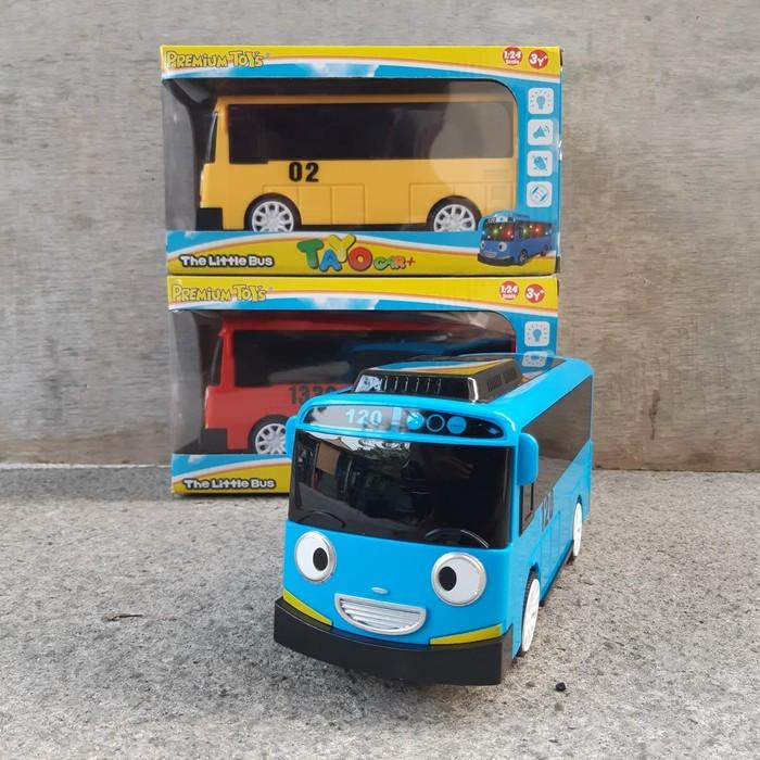 Mainan Bus Tayo Sound & Light - Mobil Bis Hey Tayo Baterai Anak