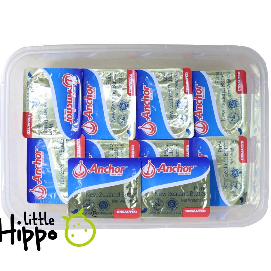 

9.9 BRANDS FESTIVAL Anchor Unsalted Butter Mini Portion 10 UB 10g Unsalted Butter MPASI Anak Bayi HALAL Elle & Vire MPASI Bayi Lemak Mpasi Lemak Bayi