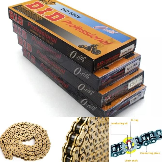 Rantai Xtreme O-Ring Hsbt 428 130L-Hpo Rante Gigi Tarik Gear Gigi Did.