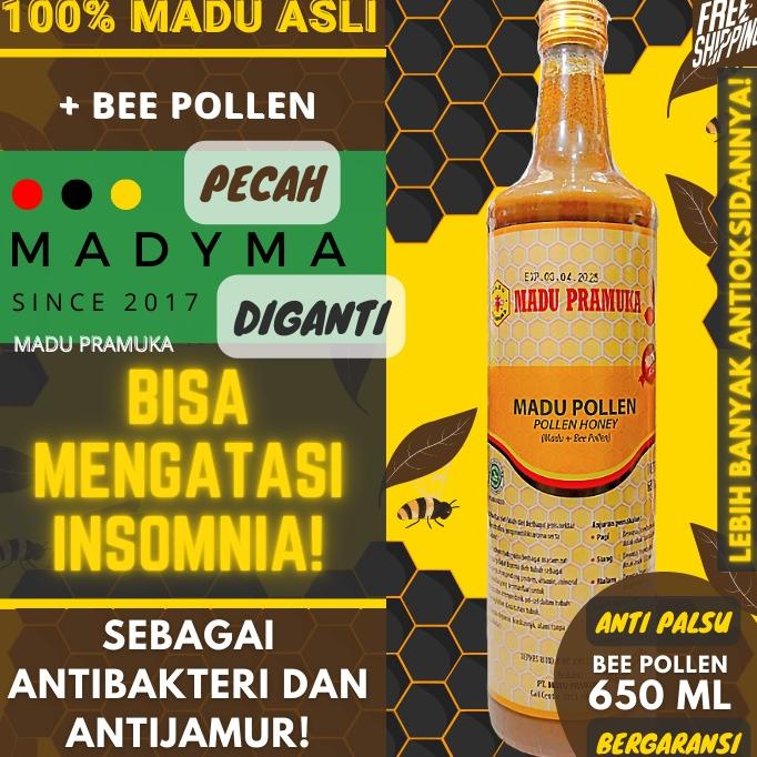 

Madu Pramuka Bee Pollen Honey 650 ml 650ml (Madu + Bee Pollen) Alami Pure Natural Raw Honey Nusantara Kepulauan Indonesia Best Seller