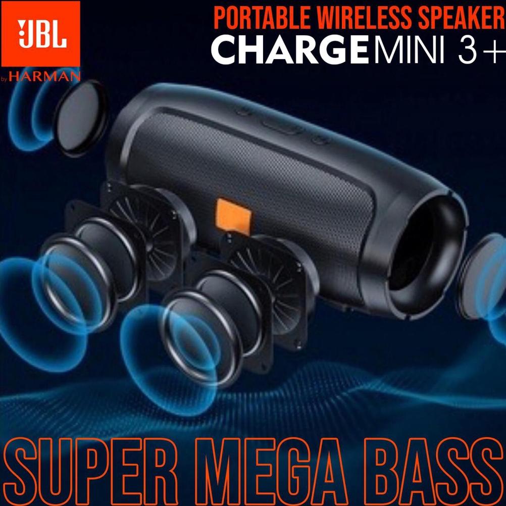 Recomend Speaker Bluetooth JBL Charge Mini 3+ Speaker Mini 3+ Speaker Aktif Speaker Charge Super Bas