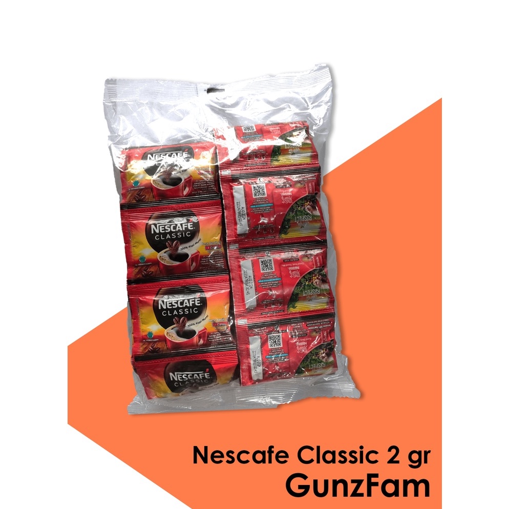 

Bagus Banget.. Nescafe Classic Sachet 2gr / 1 Pack isi 60 Sachet Kemasan Terbaru 67