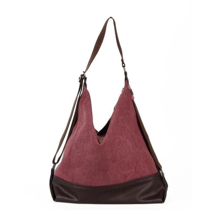 TAS SELEMPANG WANITA RETRO KANVAS PREMIUM - ELIZABETH LARGE BAG