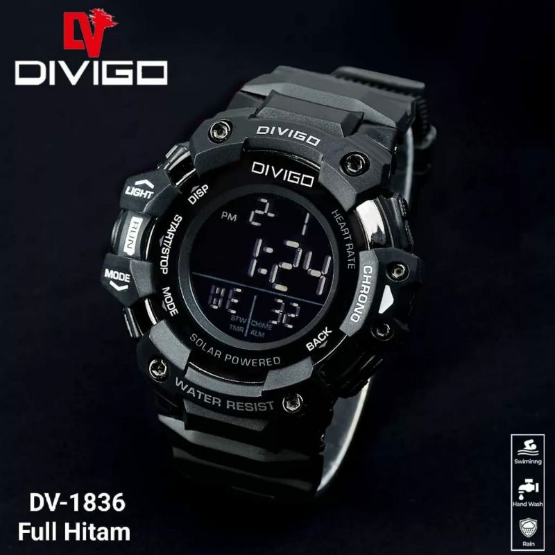 New Fashion!!! Jam Tangan Divigo 1836 Original Digital Kasual Pria Terlaris