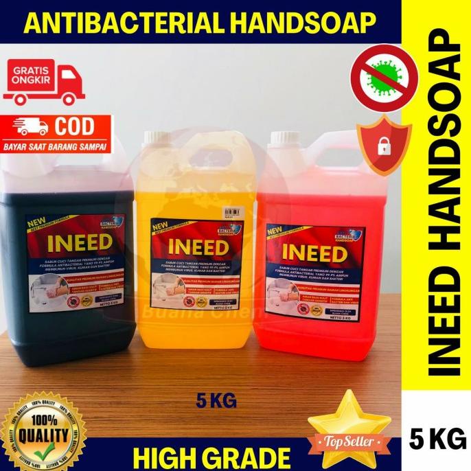 

Sabun Cuci Tangan INEED 5KG / sabun cuci tangan anti bakteri virus