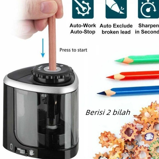

Segera Ambil Rautan Pensil Elektrik / PENCIL SHARPENER - TENWIN 8005/ Dilengkapi 2 Mata Pisau