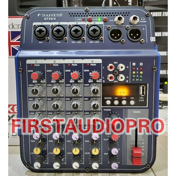 Terlaris Mixer Soundcraft Efx 6/4 / Efx6/4 Usb - Bluetooth 4 Channel