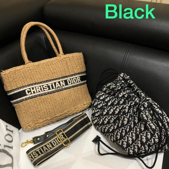 Tas Wanita Import Branded Handbag Anyam Premium