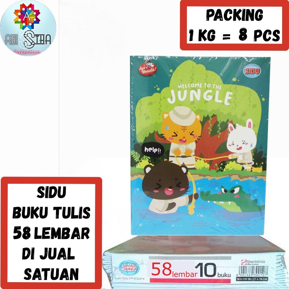 

Buku Tulis Sinar Dunia 58 Lembar. Dijual Per Pcs