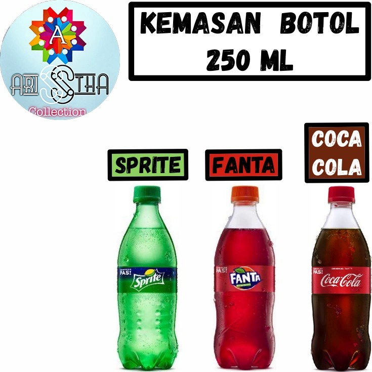 

Kemasan Botol CocaCola - Fanta - Sprite 250 ML