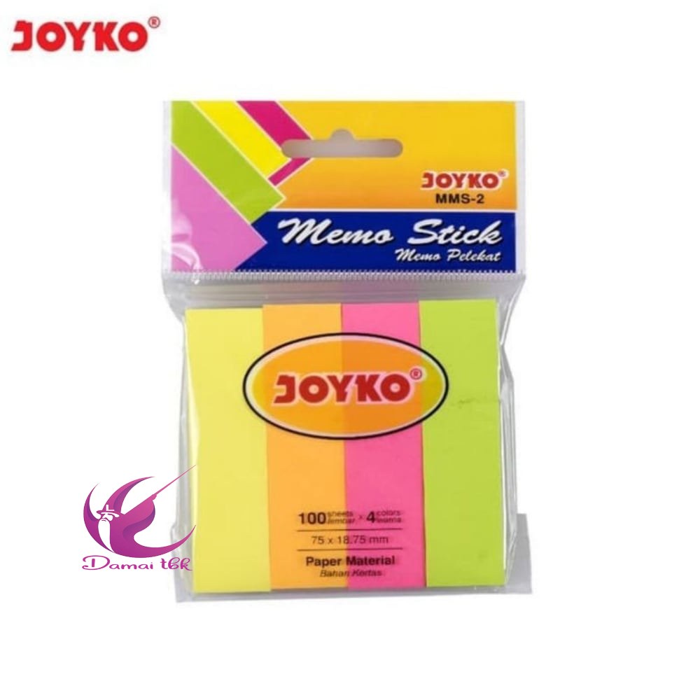 

Memo Stick MMS-2 Joyko - Sticky Note - Kertas Memo Tempel