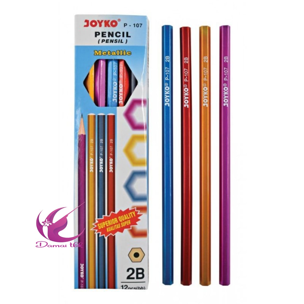 

Pensil 2B Joyko P-107 Metallic ( 1pak/12pcs )