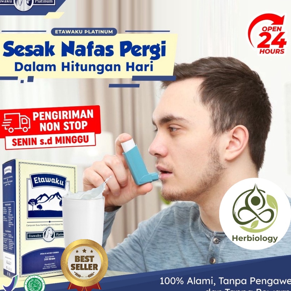 

♠ Susu Kambing Etawaku Platinum || Susu Murni Rendah Gula & Krimer Nabati Baik Diabetes Obesitas Atasi Sistem Pernapasan Pernafasan Asma Bronkhitis Sesak Napas Nafas Tingkatkan Kekebalan Tubuh Isi 200gr