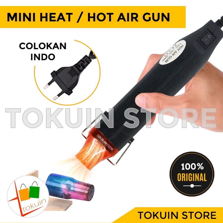 Diskon Mini Hot Air Heat Gun Blower Dryer Shrink Alat Pemanas Elektrik HP DIY 68
