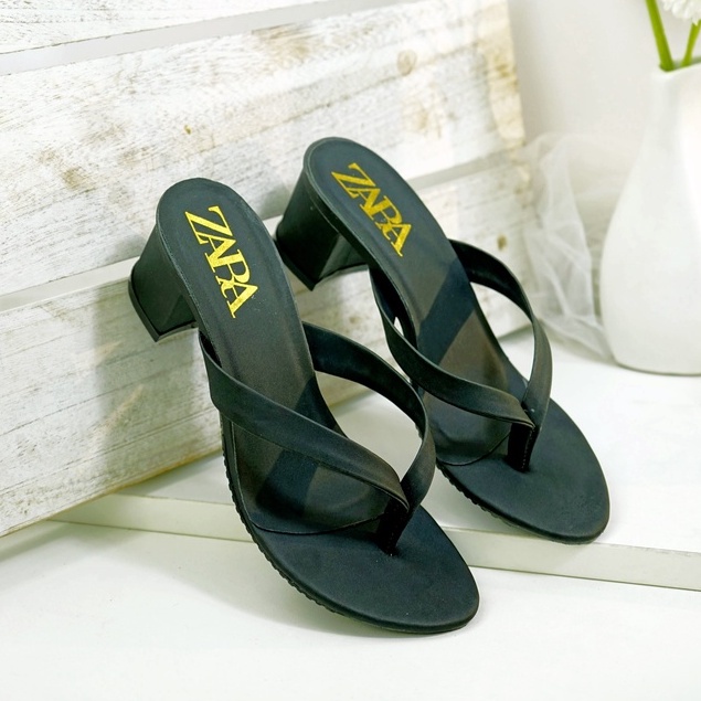 Sandal Wanita High Heels Jepit ZARA DN 18