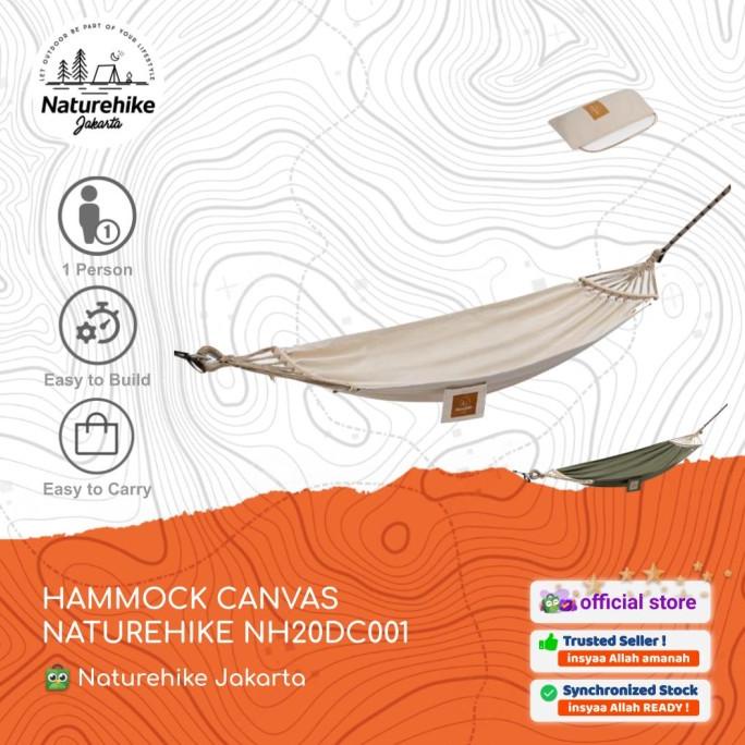 HAMMOCK CANVAS NATUREHIKE NH20DC001 AYUNAN CAMPING OUTDOOR WATERPROOF