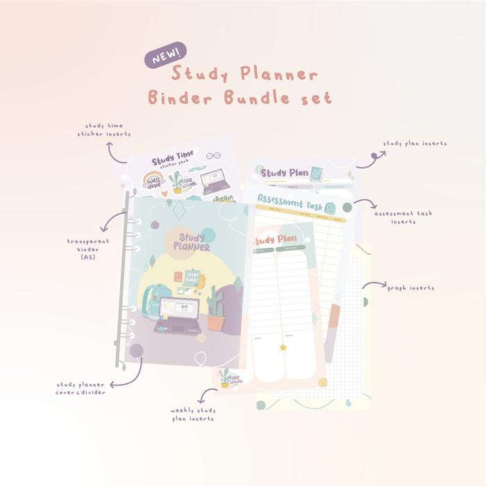 

Best Seller Paperie Lab - Study Planner Binder Bundle Set (Full Color)