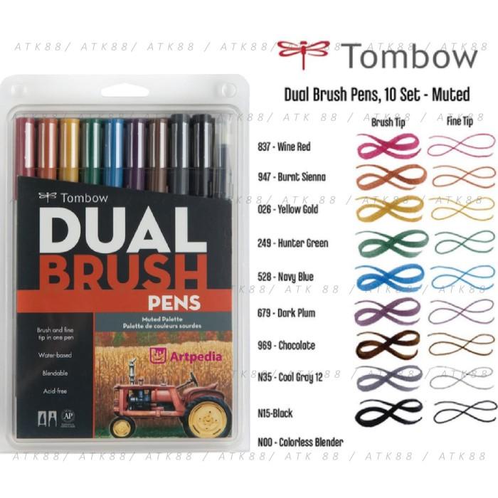 

Best Seller Tombow Dual Brush Pen Set 10 - Muted Palette