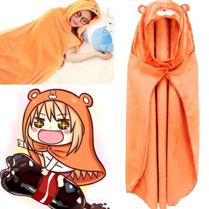 Selimut Jubah Hoodie Desain Anime Himouto Umaru-Chan Otaku Bahan