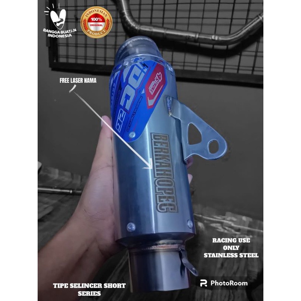 Silincer original IDC 26 RACING tipe SHORT SS-01 inlet 50 Mx new/old MX king 150 Sonic Supra125 KLX/